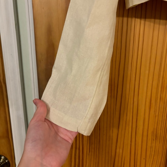 NWT Women’s Melrose and Market Crop Linen Blend Blazer - Picture 9 of 12